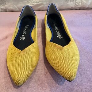 Rothy’s Mustard Yellow Flats SIZE 9